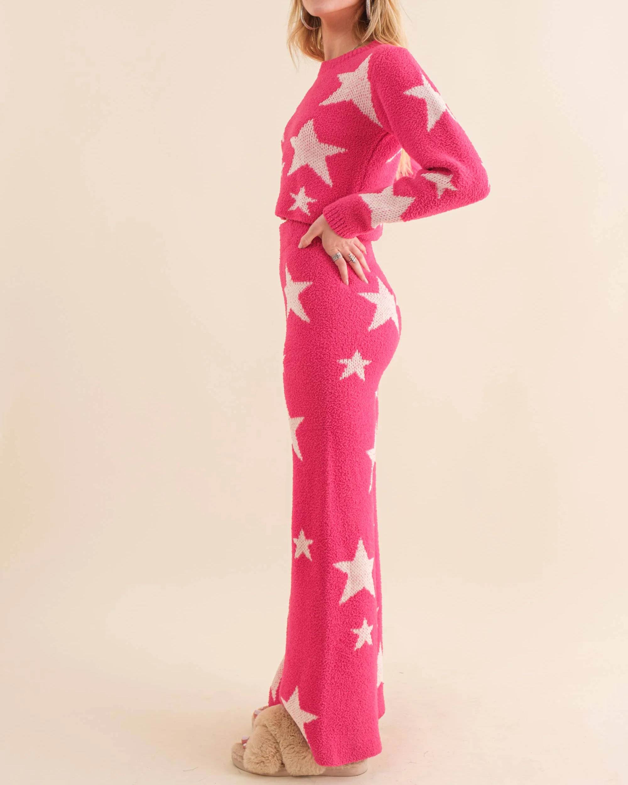 Soft Cozy Star Set- Hot Pink - Image 2