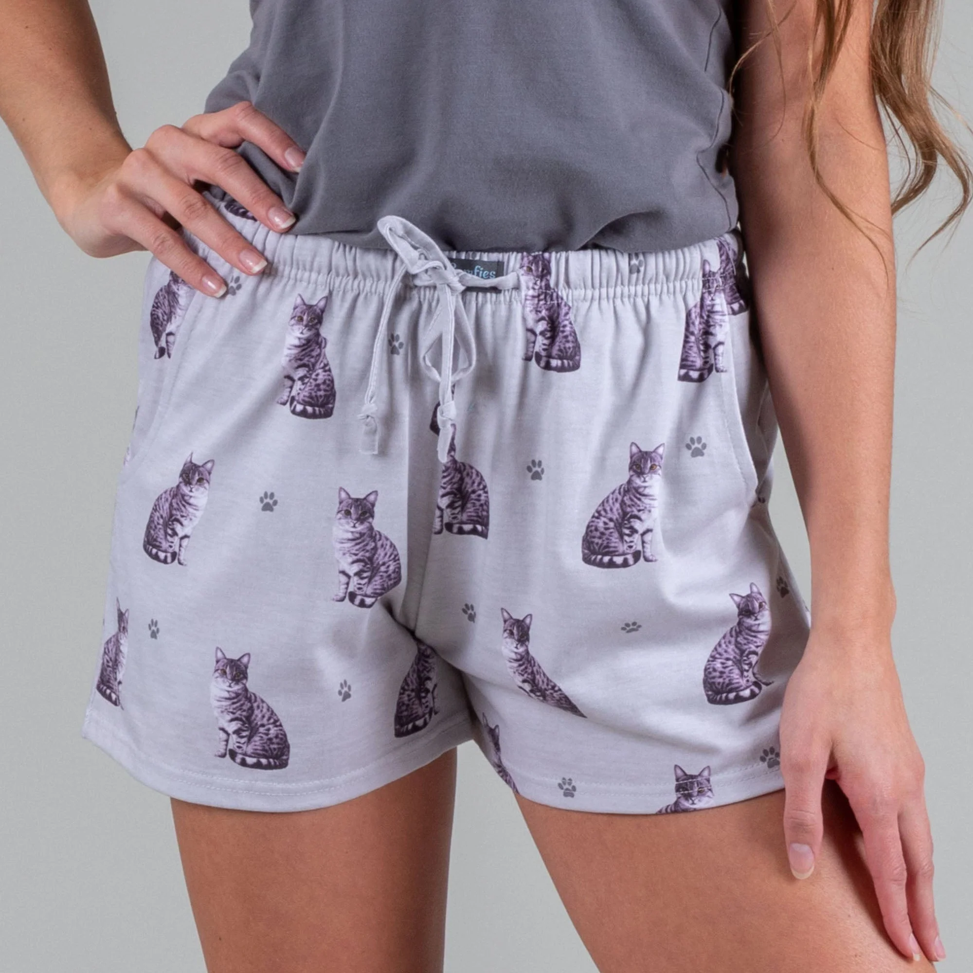 Cute Cat Lounge Shorts - Image 3