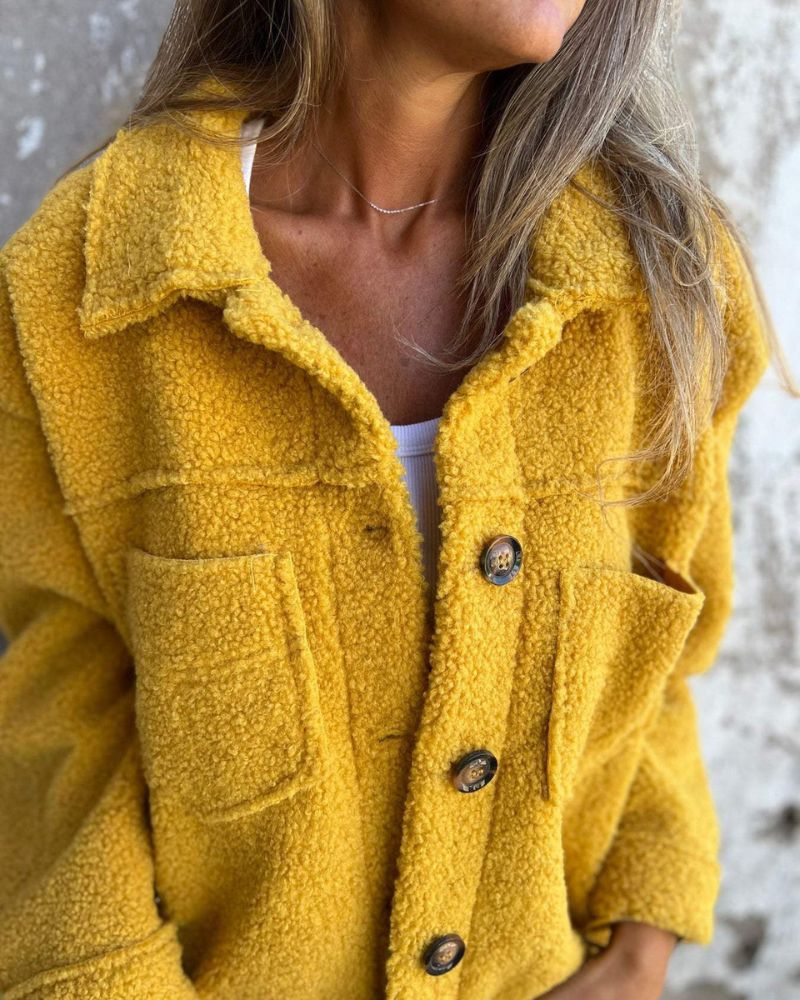 AMELY - Wool Lapel Coat - Image 5