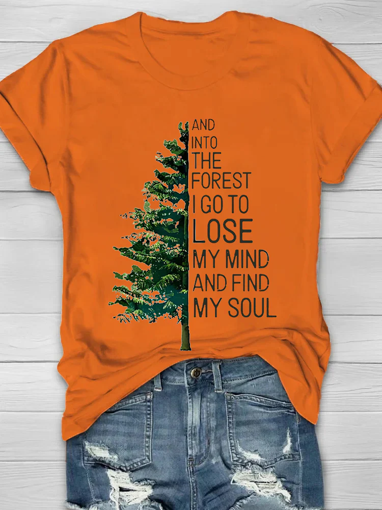And Into The Forest I Go To Lose My Mind Print Women's T-shirt - Image 5