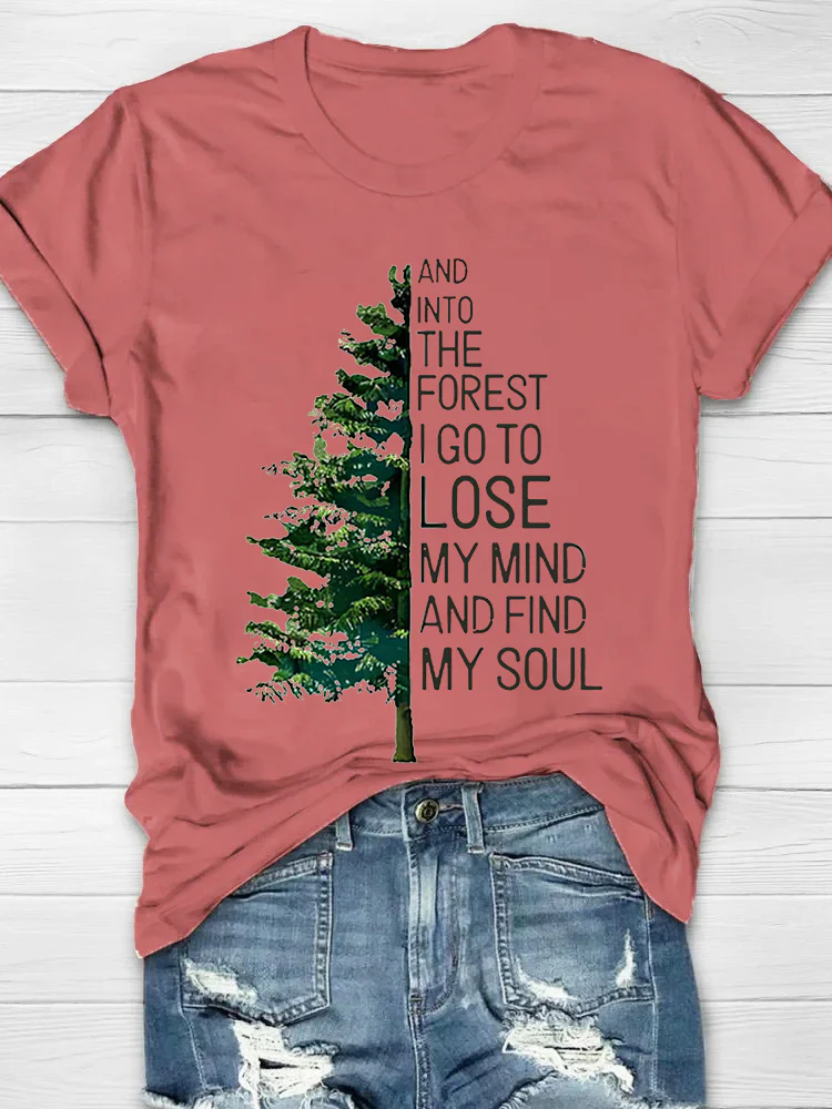 And Into The Forest I Go To Lose My Mind Print Women's T-shirt - Image 6