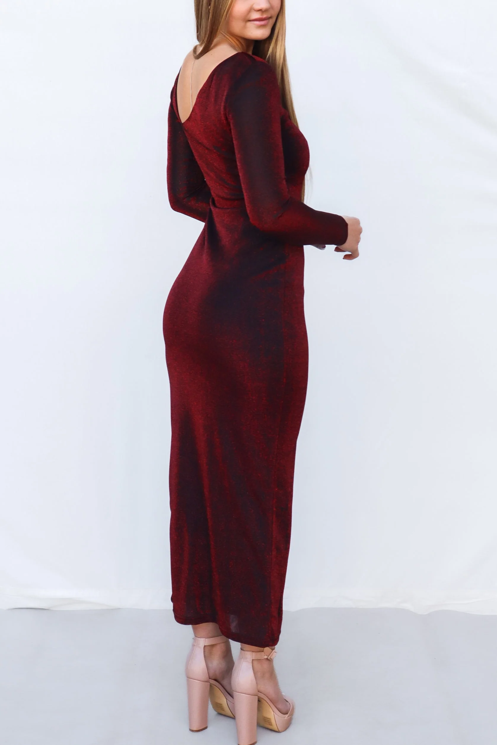 Atonia Maxi Dress - Red Shimmer - Image 6