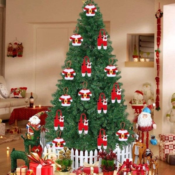 6 Pieces Christmas Silverware Holders Knife Fork Pouch Bag - Image 10