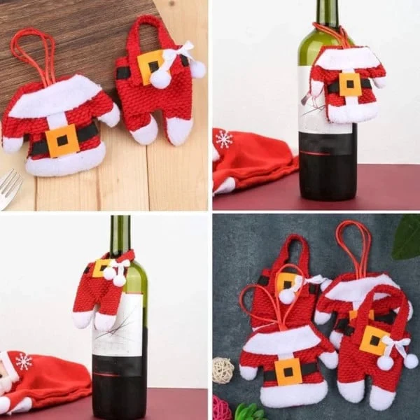 6 Pieces Christmas Silverware Holders Knife Fork Pouch Bag - Image 4