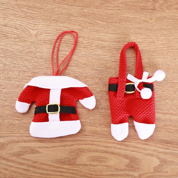 6 Pieces Christmas Silverware Holders Knife Fork Pouch Bag - Image 7