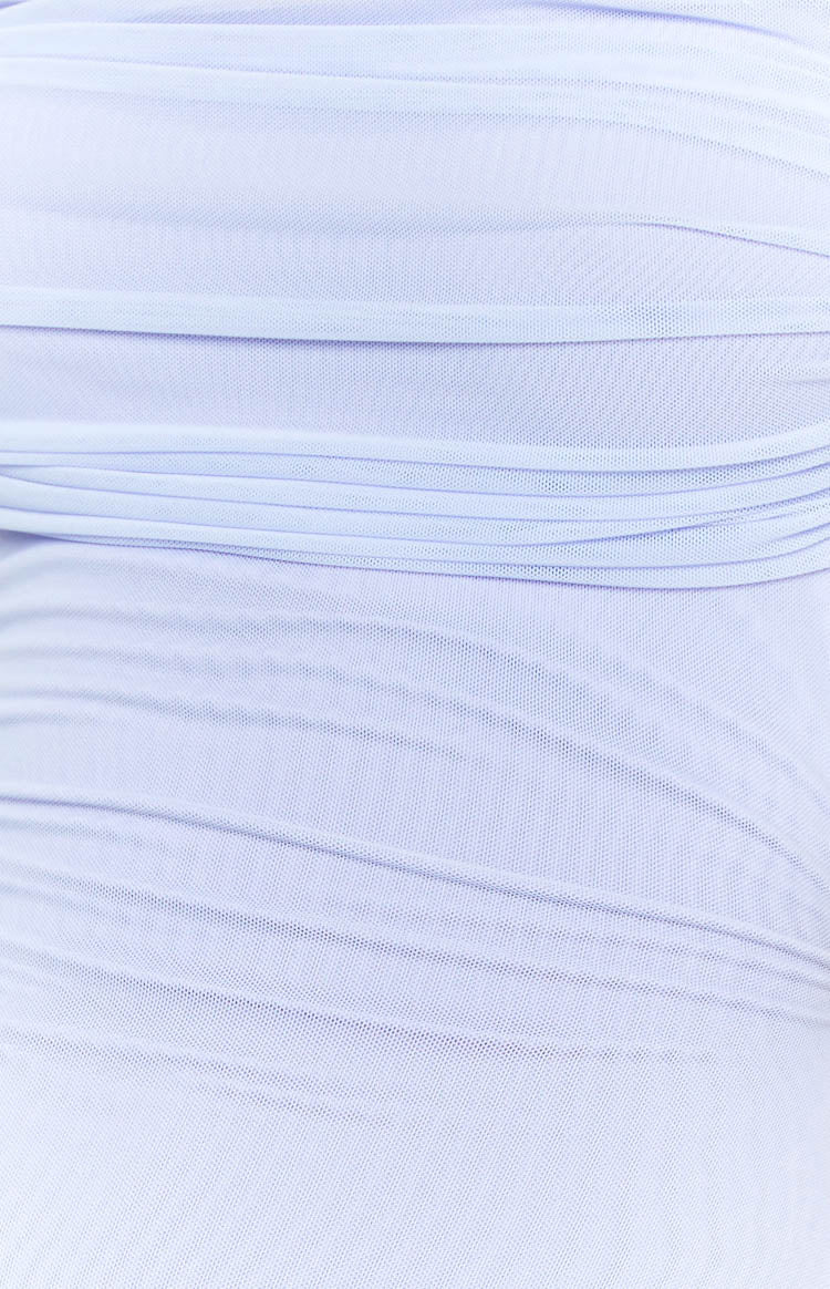 Beverley Lilac Mesh Maxi Dress - Image 6