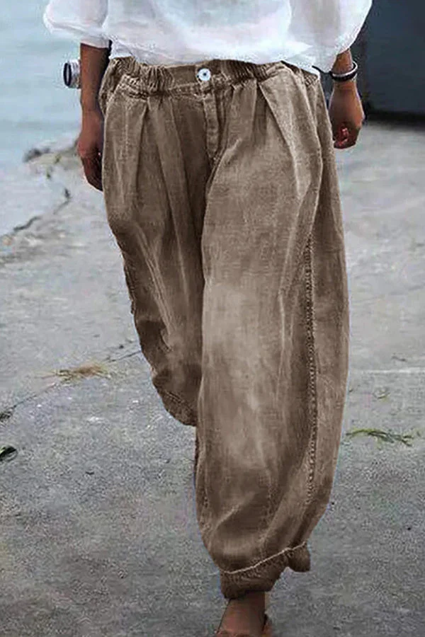 Bohemian Floral Printed Oversized Harem Pants - Image 2