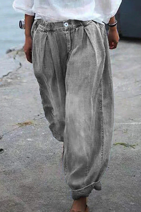 Bohemian Floral Printed Oversized Harem Pants - Image 4