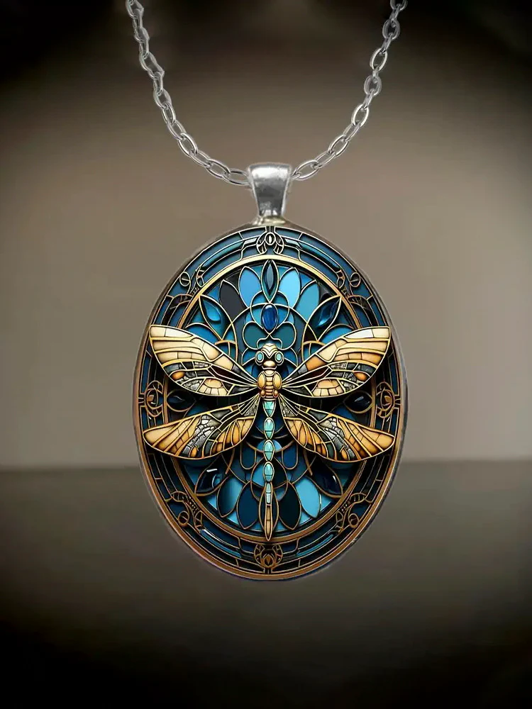 Boho Dragonfly Pendant Necklace