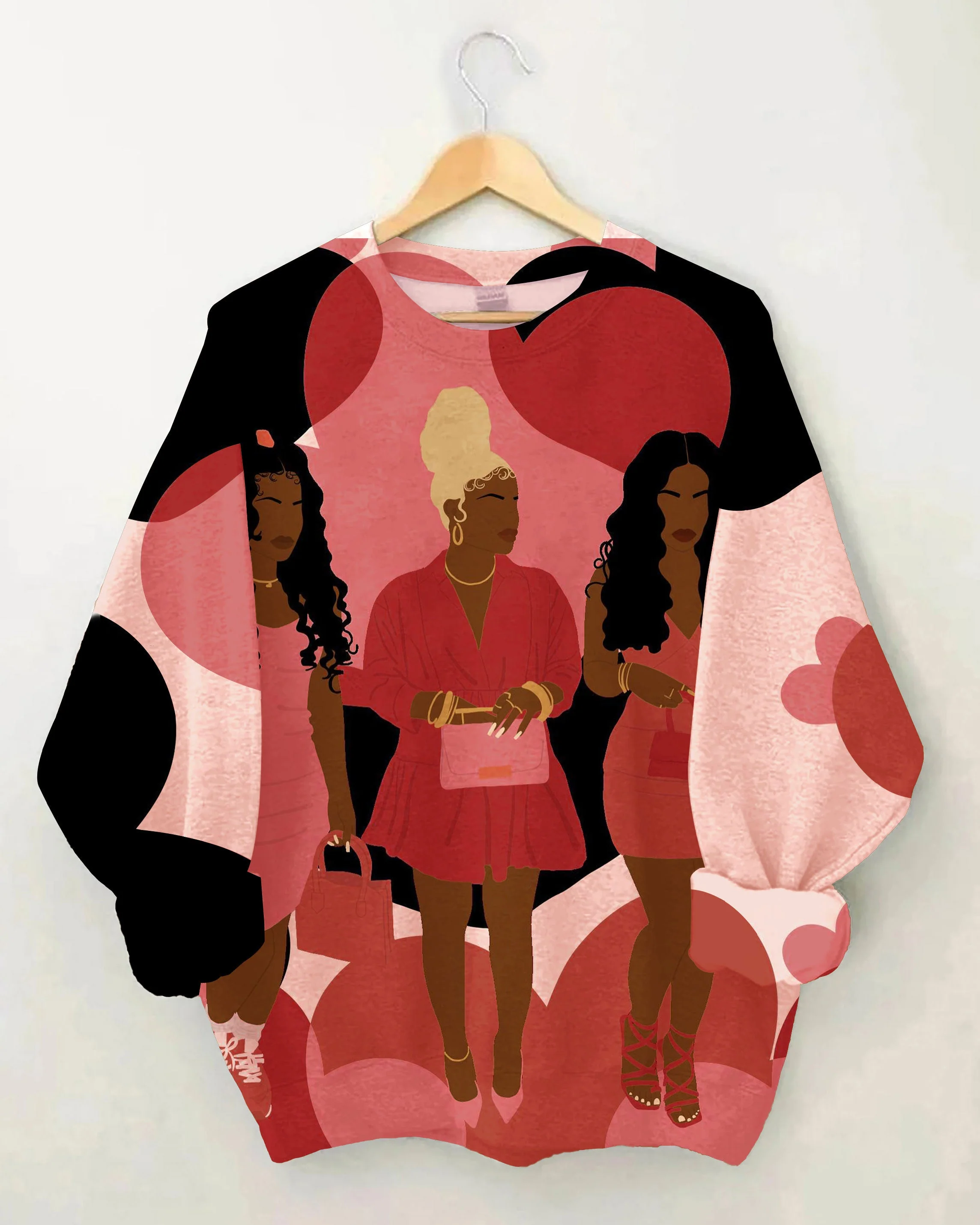 Brown Girl Best Friends Long Sleeve Sweatshirt - Image 2