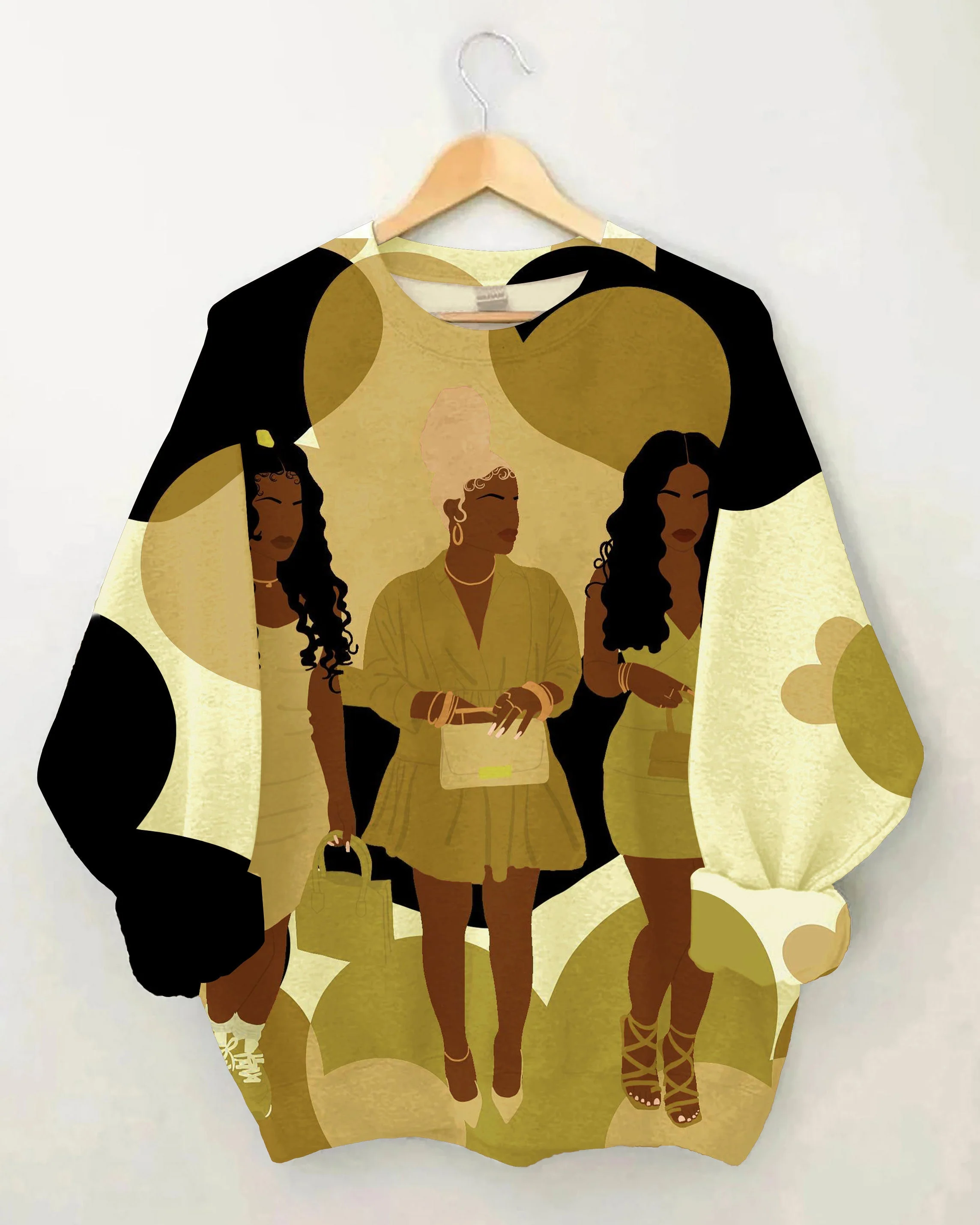 Brown Girl Best Friends Long Sleeve Sweatshirt - Image 3