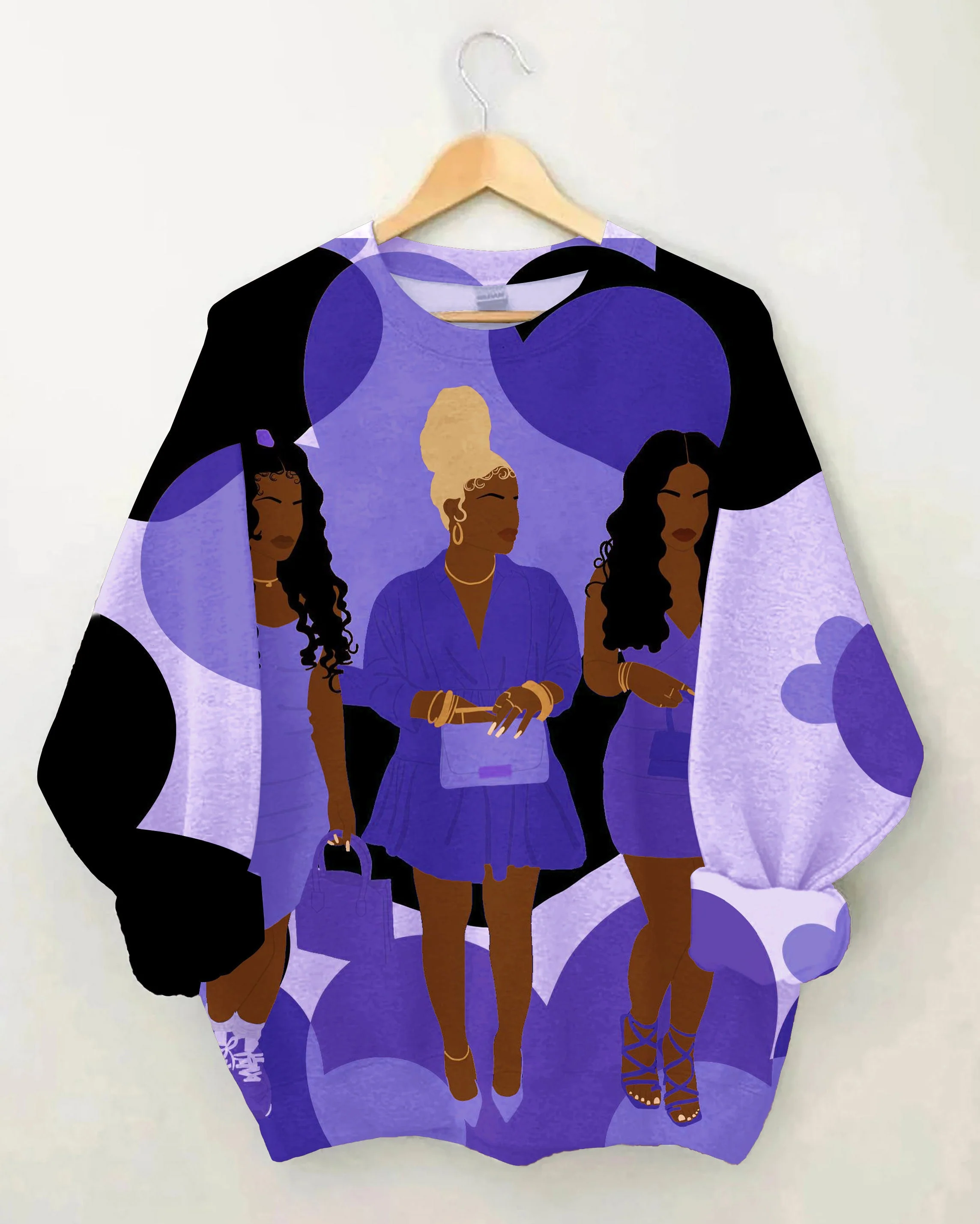 Brown Girl Best Friends Long Sleeve Sweatshirt - Image 4