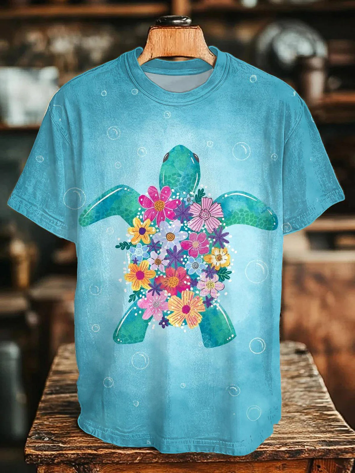 Bubble Turtle Crew Neck T-shirt