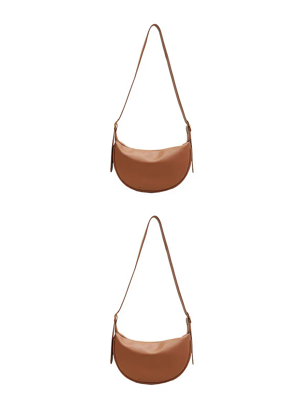 Buckle Geometric Solid Color Zipper Crossbody Bags - Image 12