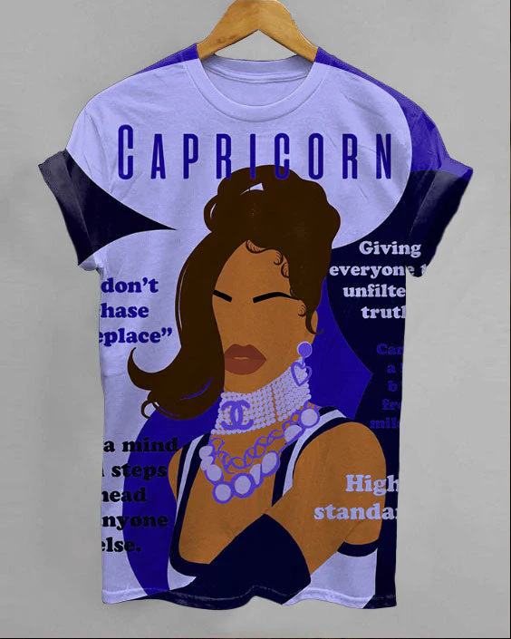 Capricorn Girly Season Unisex Short Sleeve Tshirt - Image 2