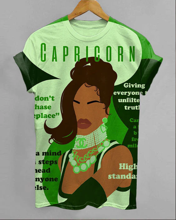 Capricorn Girly Season Unisex Short Sleeve Tshirt - Image 4
