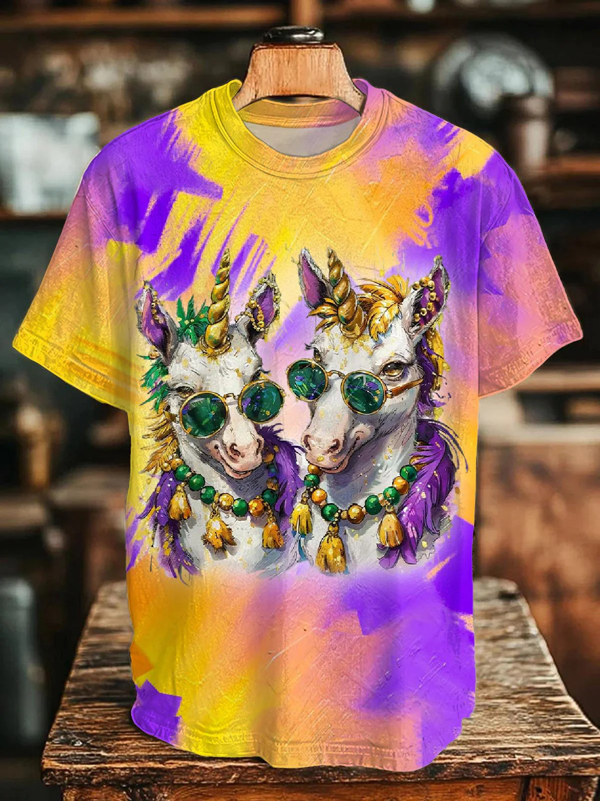 Carnival Horse Crew Neck T-shirt