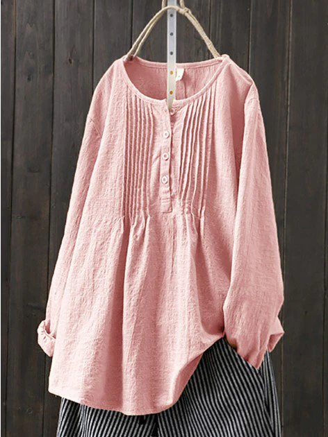 Casual Cotton Long Sleeve Shirts & Tops - Image 3