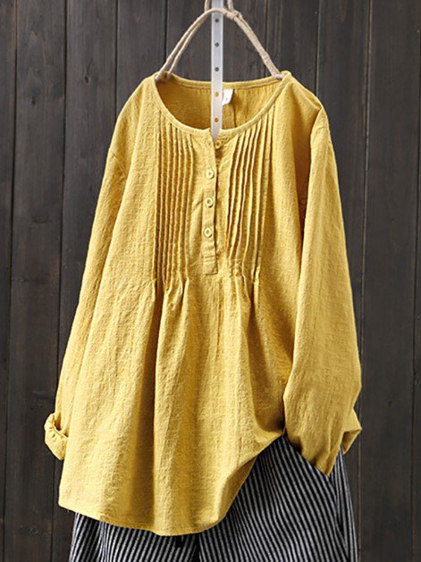 Casual Cotton Long Sleeve Shirts & Tops - Image 4