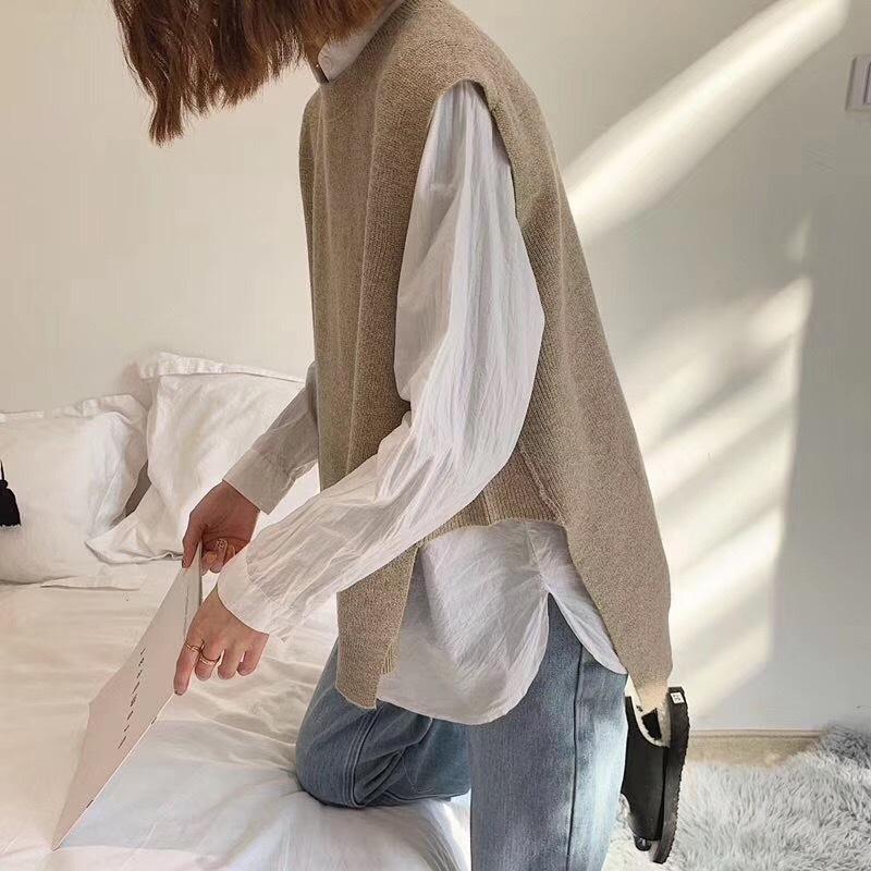 Casual Knit Solid Vest - Image 6