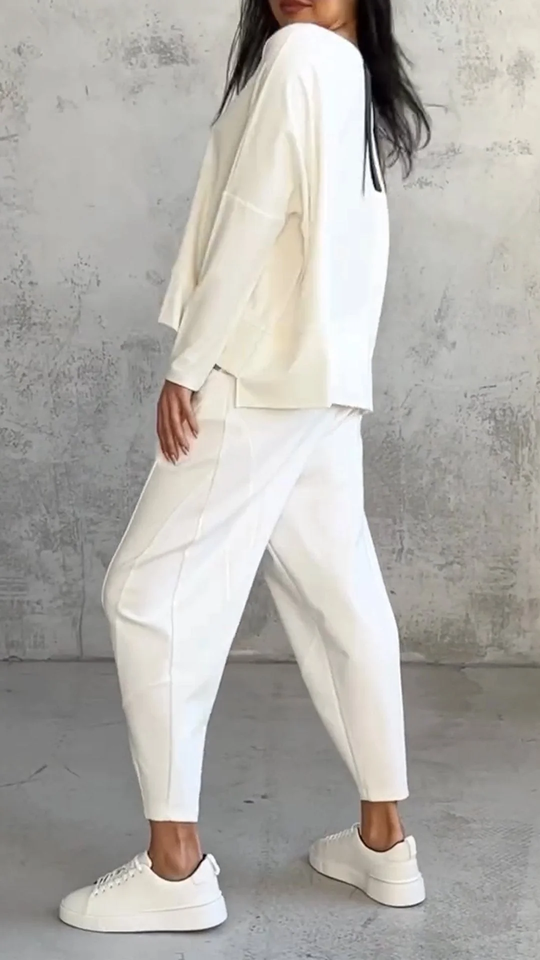 Casual Round Neck Long Sleeve Two Piece Suit - Image 7