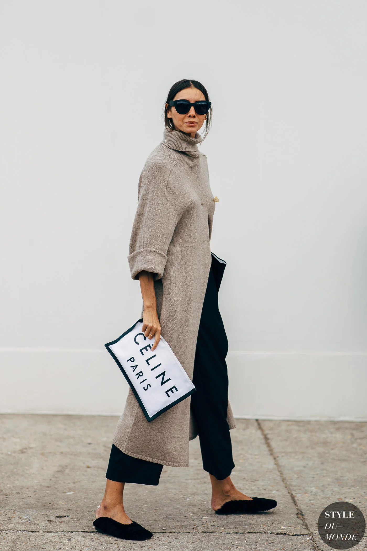 Casual Split Long Sweater - Image 4