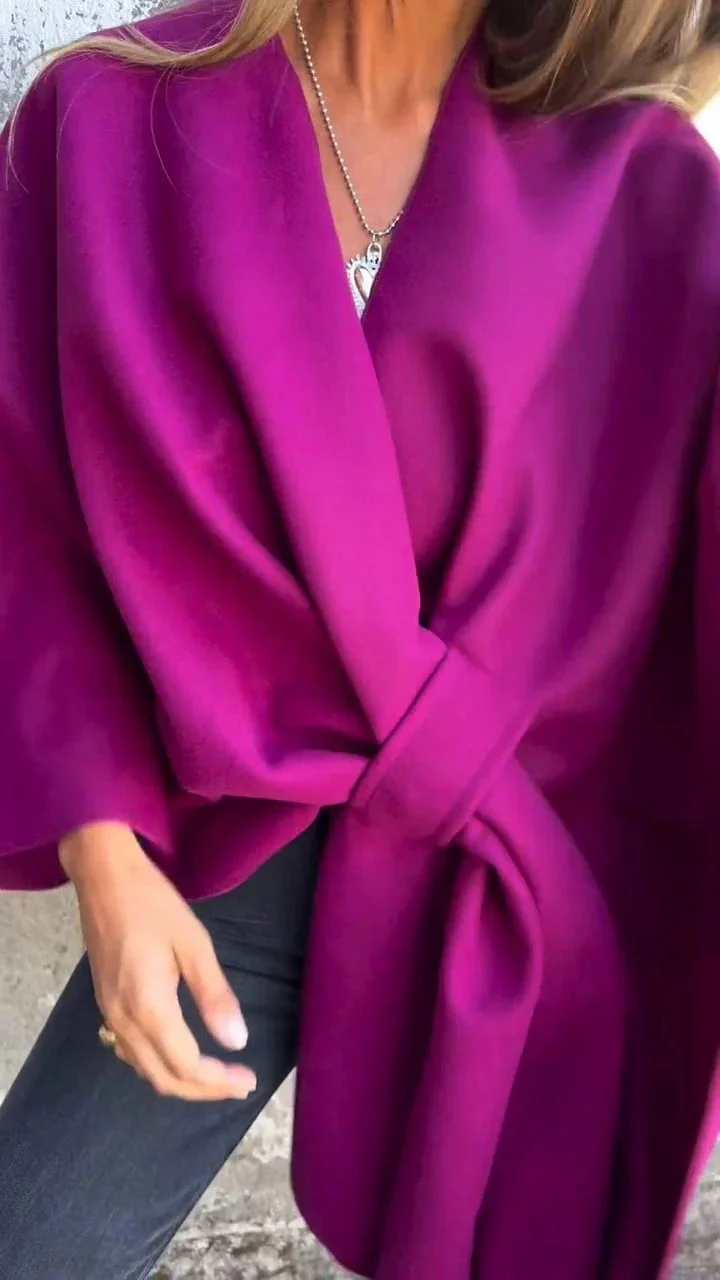 Casual V-neck Shawl Jacket - Image 2