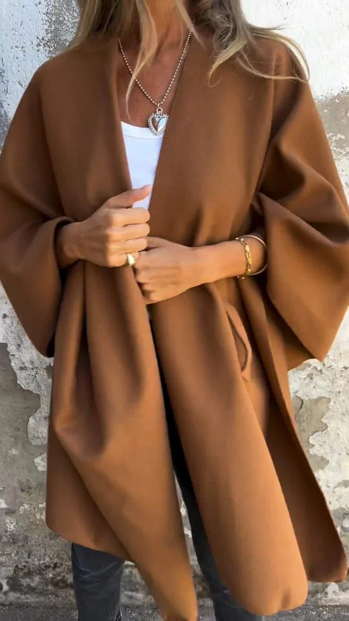 Casual V-neck Shawl Jacket - Image 3