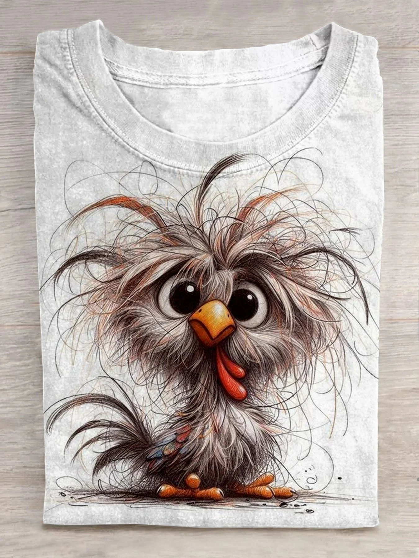 Cat Art Print Casual Short Sleeve T-shirt - Image 7