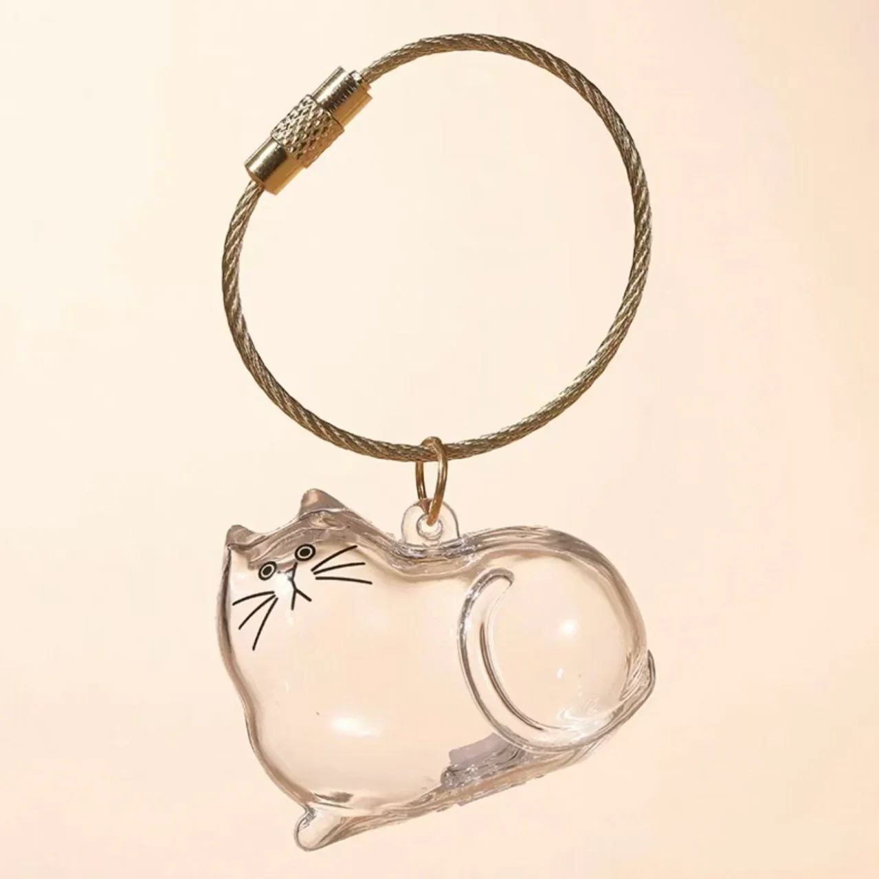 😻💕Cat Hair Collector Keychain Charm - Memorial Storage Box - Image 2