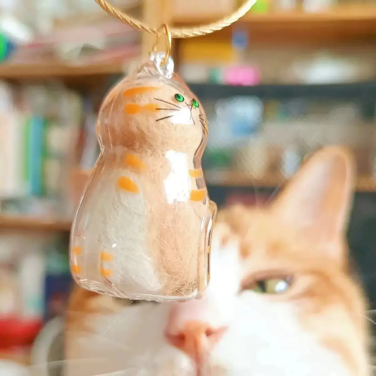 😻💕Cat Hair Collector Keychain Charm - Memorial Storage Box - Image 4