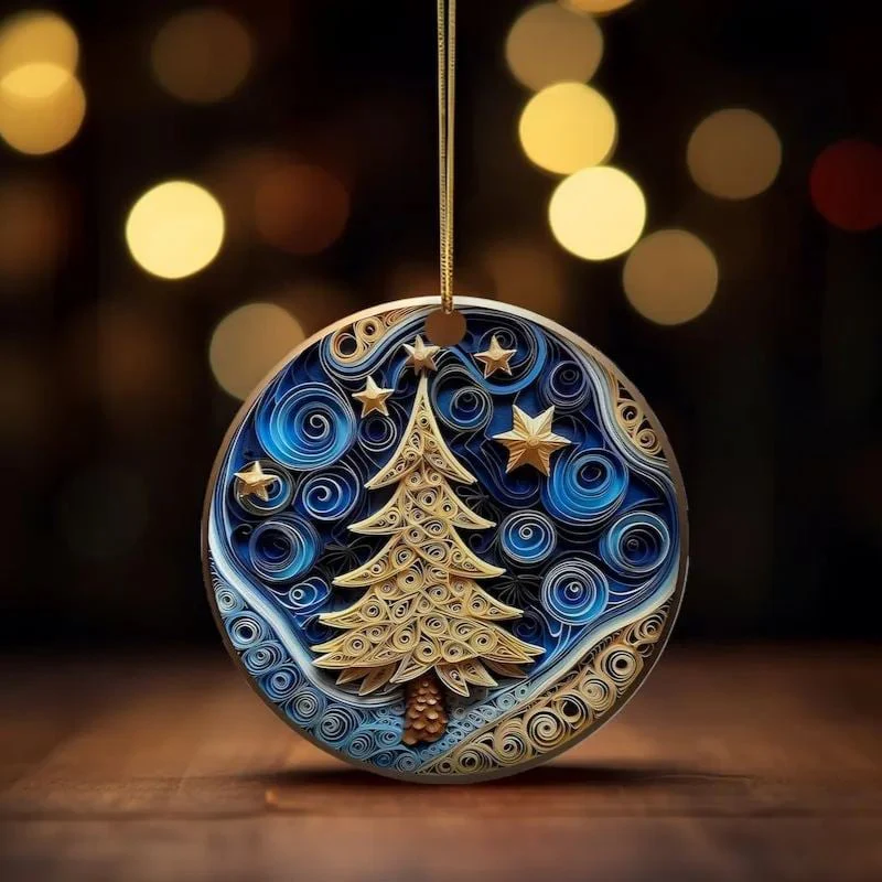 Flat Quilling Christmas Ornaments - Image 3