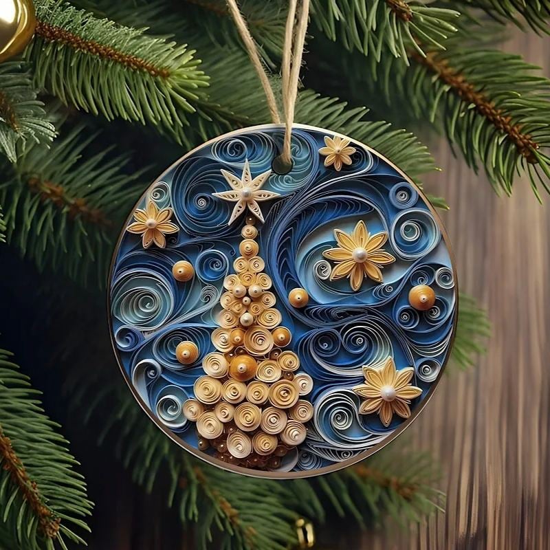 Flat Quilling Christmas Ornaments - Image 9