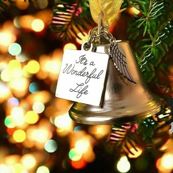 Christmas Ornaments Angel Wings Bell--Memorial Christmas Gift - Image 2
