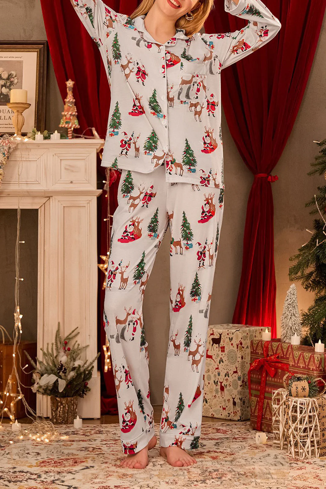Christmas Print Pajamas - Image 2
