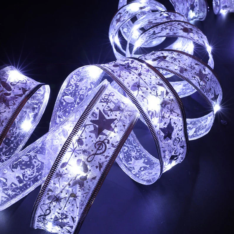 Clearance Saleš„Christmas Ribbon Fairy Lights - Image 10