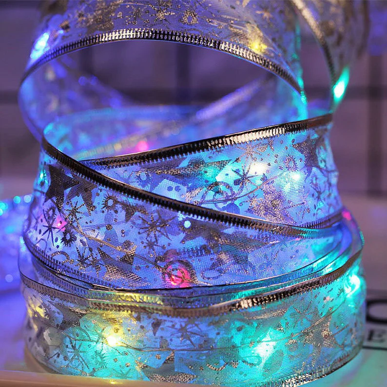 Clearance Saleš„Christmas Ribbon Fairy Lights - Image 12