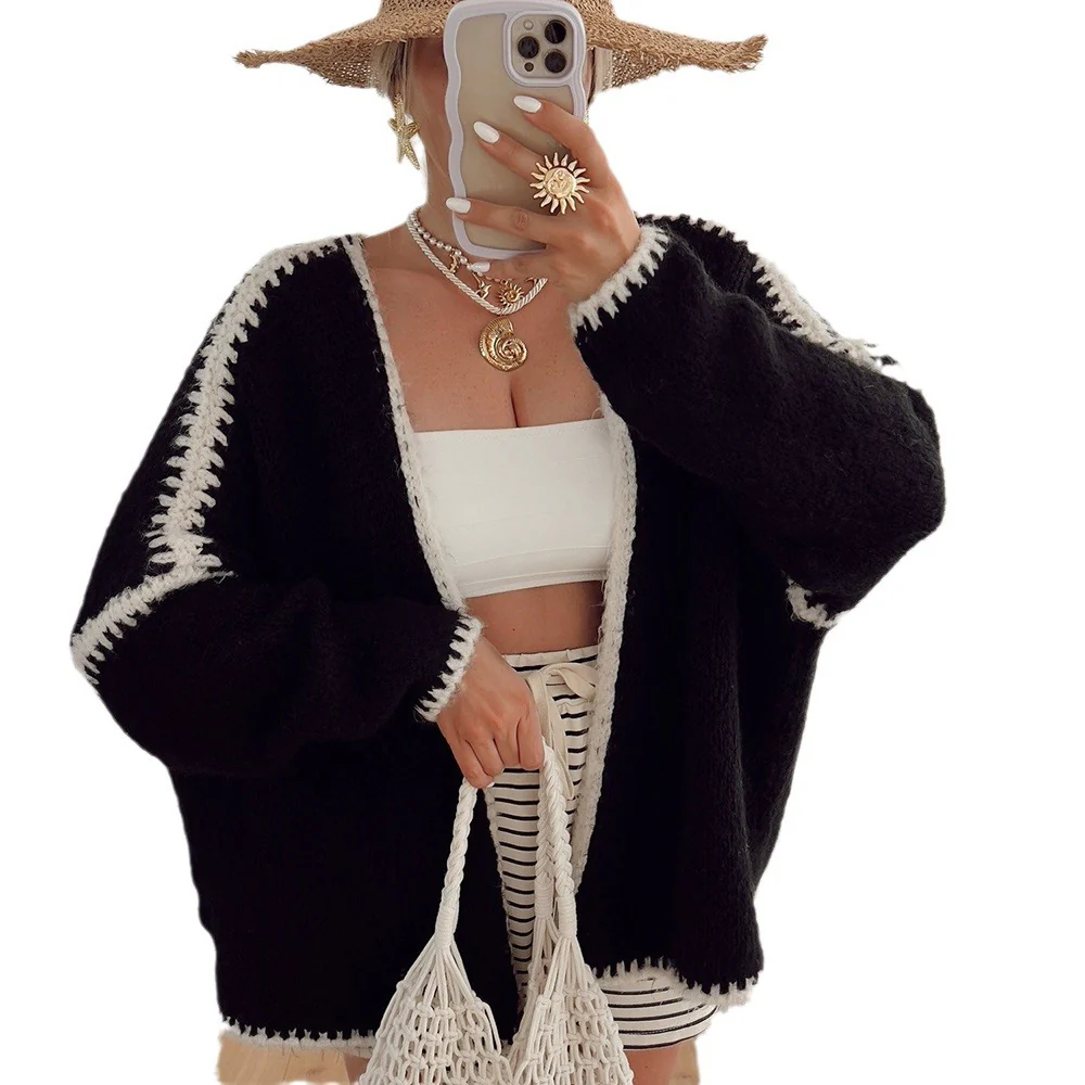 Chunky-needle imitation woolen knitted sweater - Image 5