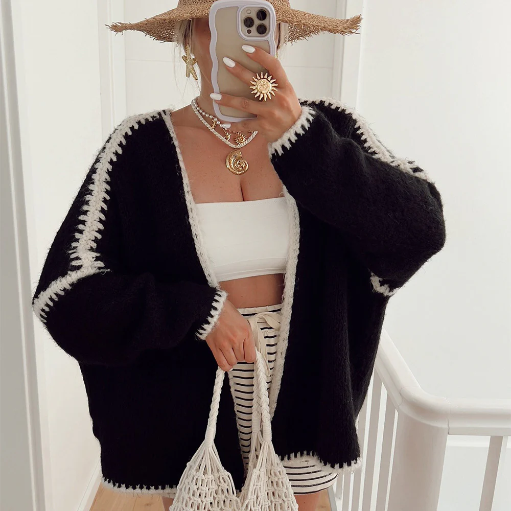 Chunky-needle imitation woolen knitted sweater - Image 6