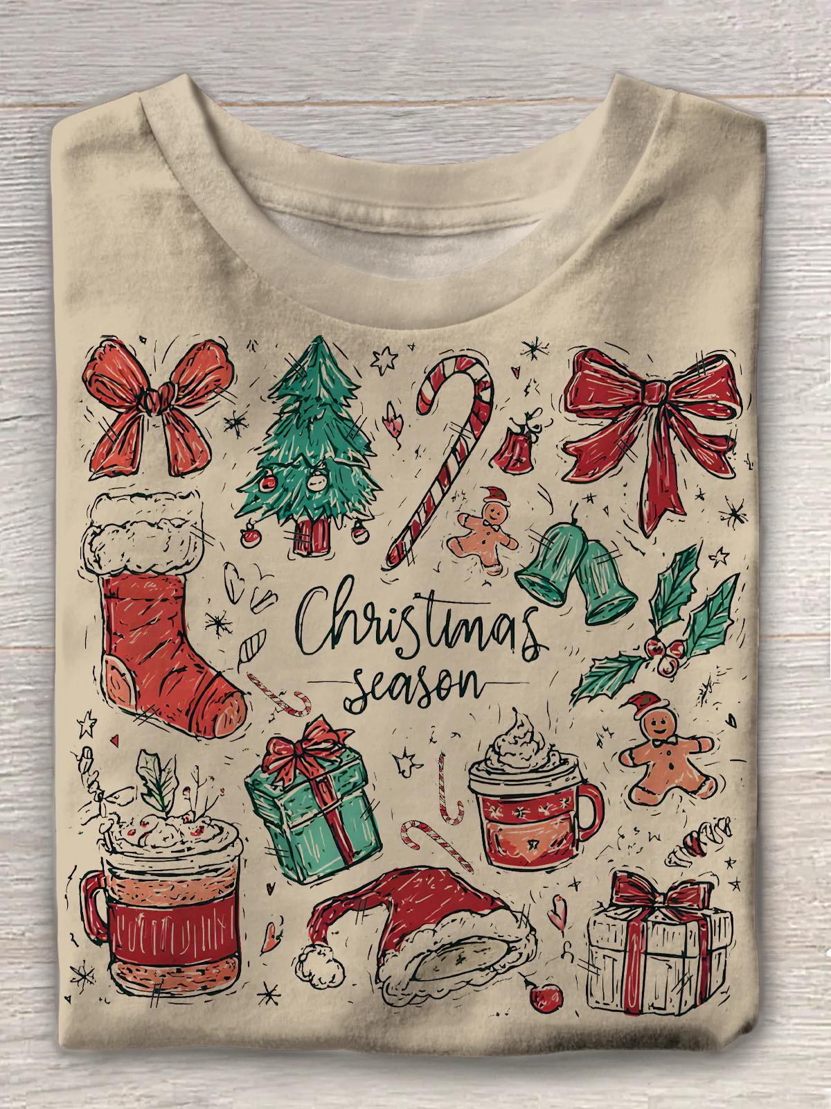 Coquette Christmas Crew Neck T-shirt - Image 3