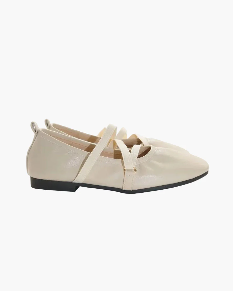 Cross Straps Foldable Ballet Flats - Image 14