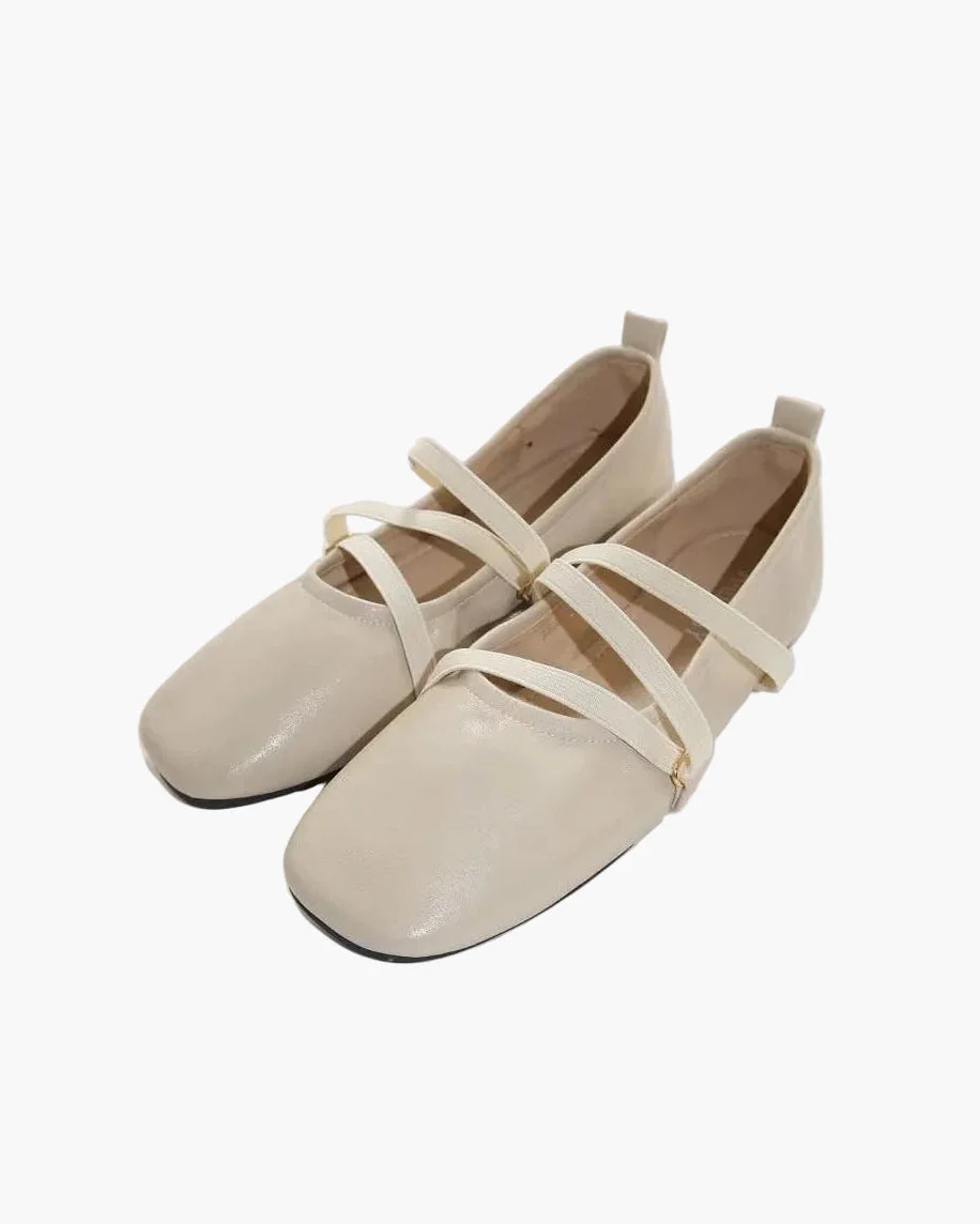 Cross Straps Foldable Ballet Flats - Image 16