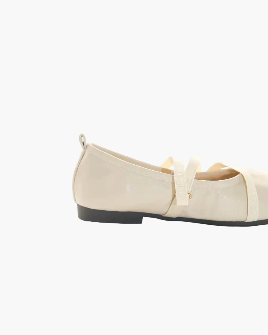 Cross Straps Foldable Ballet Flats - Image 17