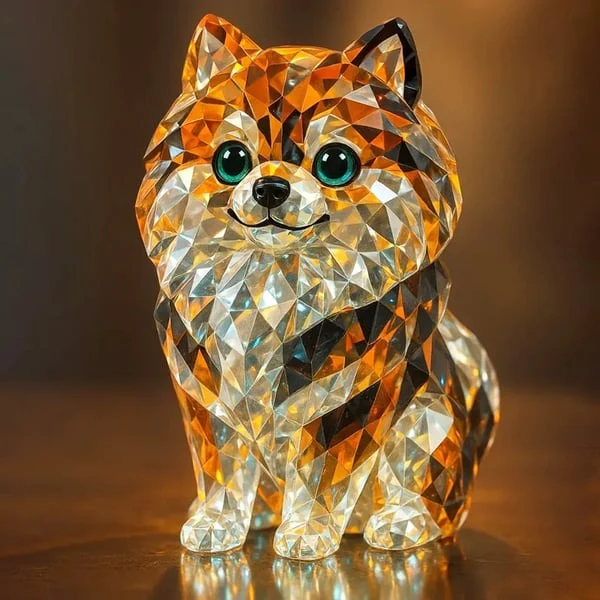 Crystal Dog Figurine – Elegant Companion in Sparkling Form - Image 7