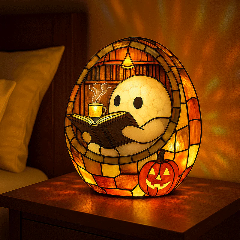 👻Cute Ghost Reading Book Lamp - Image 2
