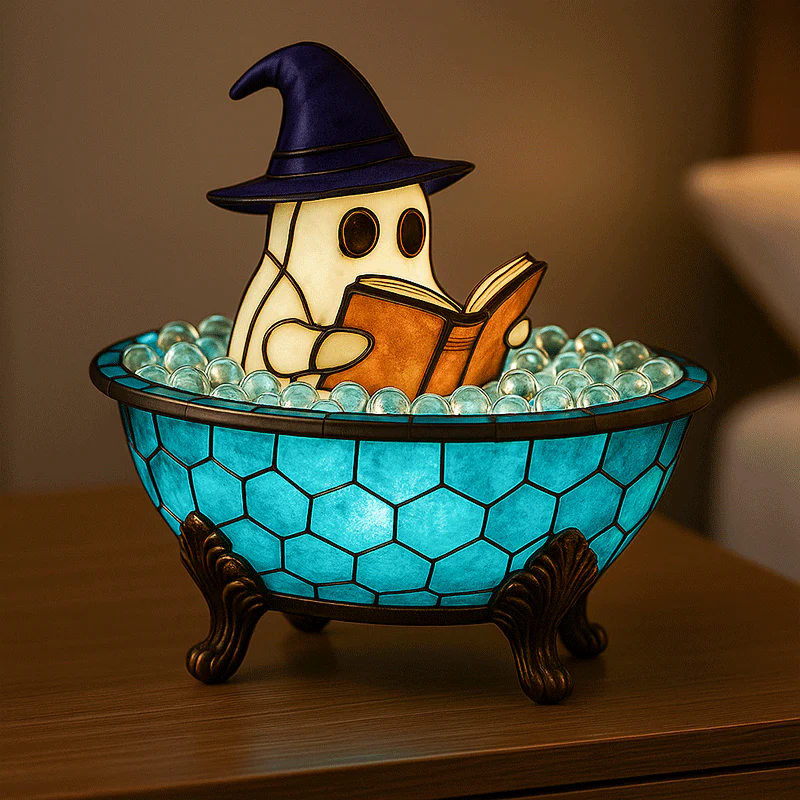 👻Cute Ghost Reading Book Lamp - Image 4