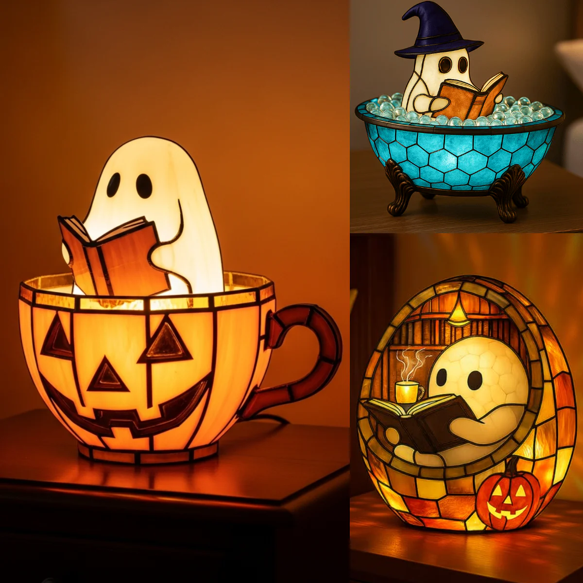 👻Cute Ghost Reading Book Lamp - Image 6