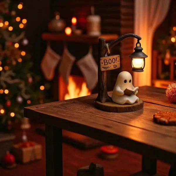 👻📖Cute Ghost Reading Lantern - BOO!(✨Same as in the video) - Image 2