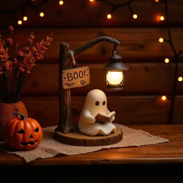 👻📖Cute Ghost Reading Lantern - BOO!(✨Same as in the video) - Image 4