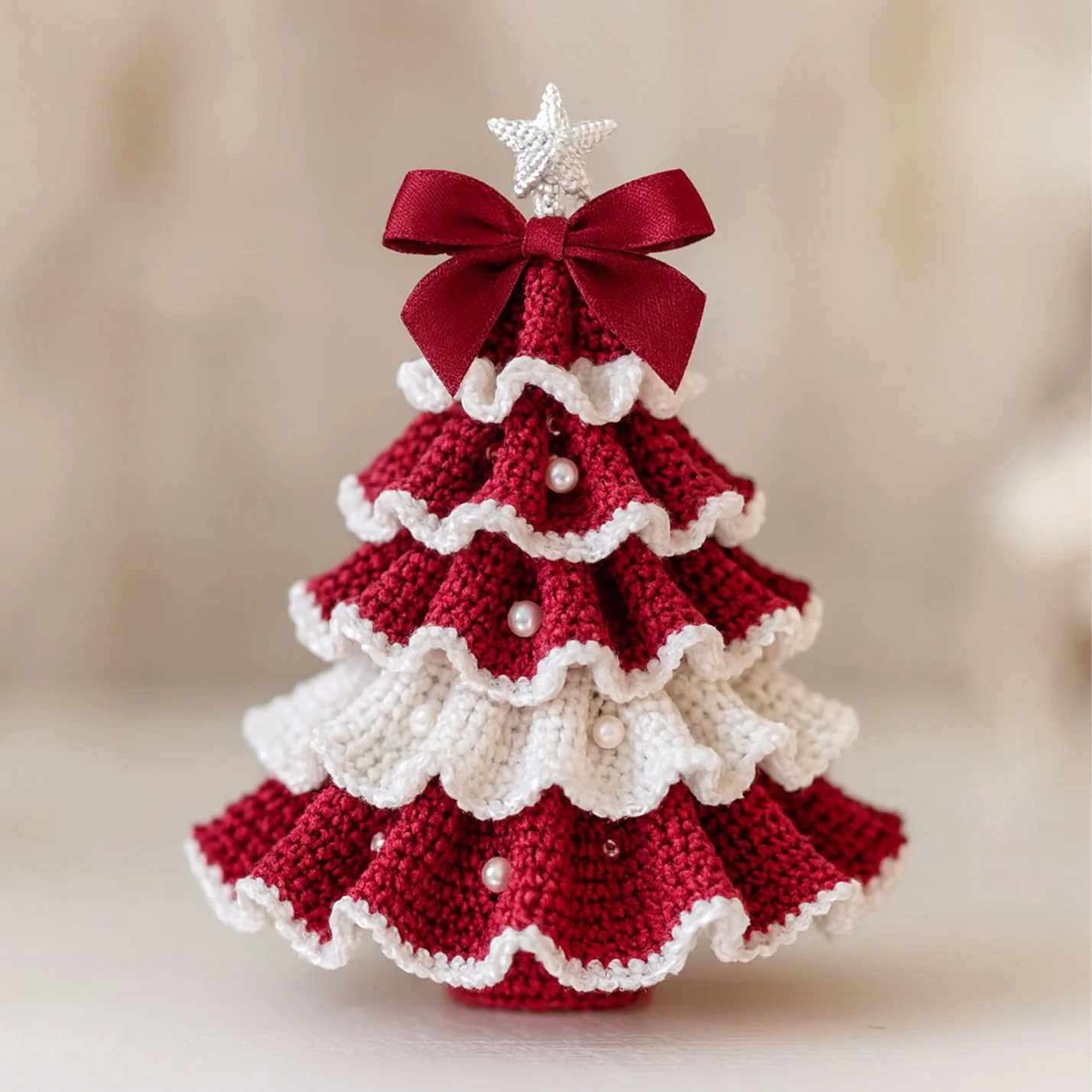 DIY Crochet Christmas Tree Kit – Handmade Holiday Decoration Set - Image 3
